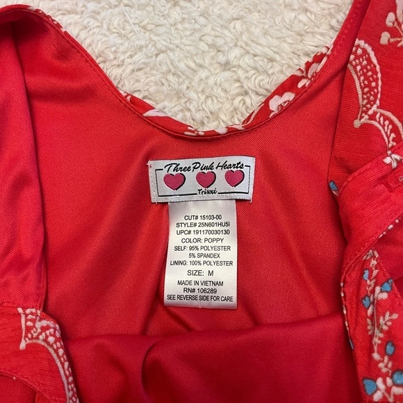 Three Pink Hearts by Trixxi Maxi Dress w/ Side Slit - Picture 5 of 8